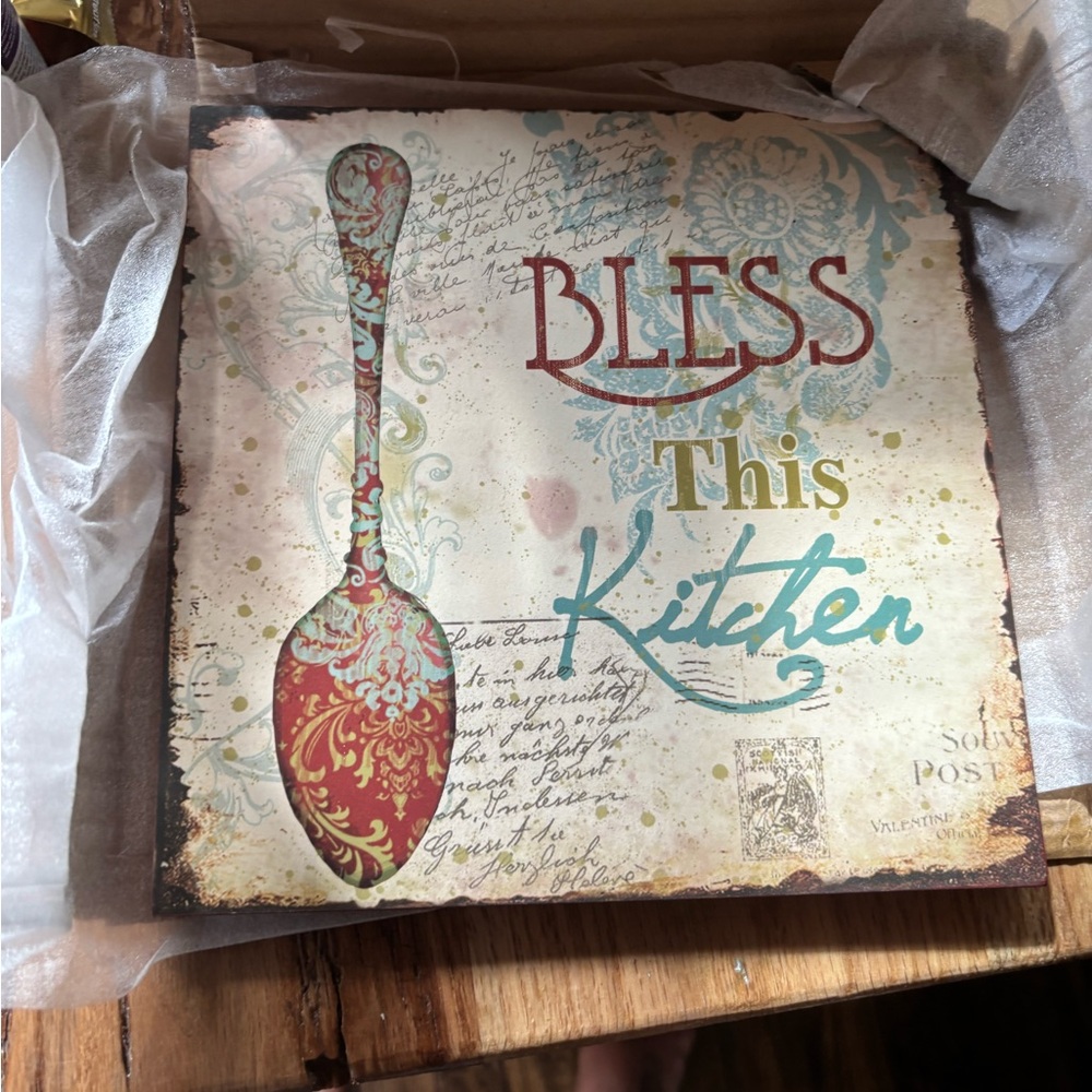 Decorative 'Bless This Kitchen' Wall Art